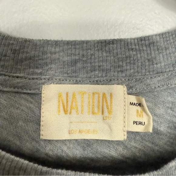 Evereve Nation LTD Paulette Cotton Tank in Heathergrey Size Medium - Picture 3 of 6